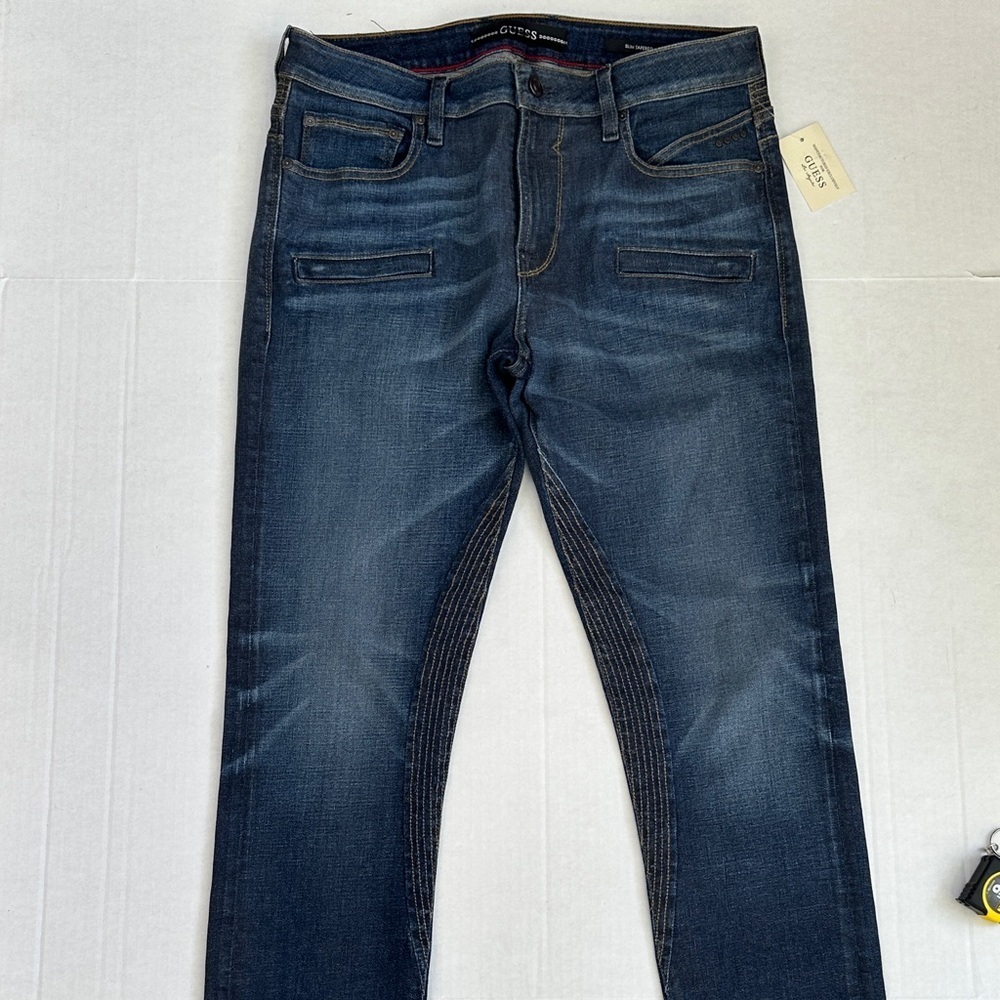 New Guess Slim Tapered Men’s Jeans Sz 32 - Picture 3 of 14
